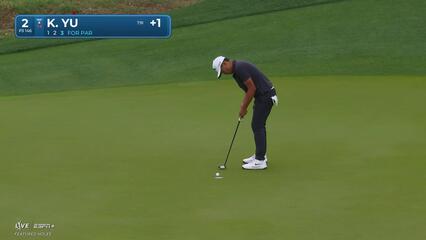 Kevin Yu | Round 2 | 2nd hole | Shot 3 | 2025 Houston Open