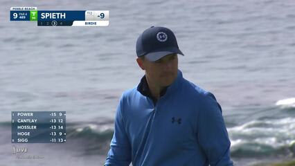 Jordan Spieth | 2022 AT&T Pebble Beach | Round 3 | 9th hole | Shot 3
