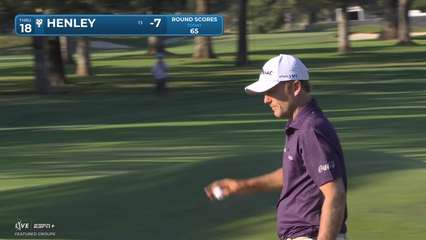 Russell Henley | Round 1 | 18th hole | Shot 4 | 2025 Procore