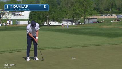 Nick Dunlap | Round 4 | 1st hole | Shot 4 | 2025 Truist Championship