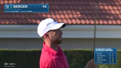 Daniel Berger | Round 4 | 13th hole | Shot 2 | 2025 Cognizant Classic