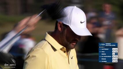 Scottie Scheffler | Round 2 | 18th hole | Shot 2 | 2025 Genesis Scottish Open