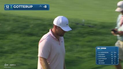 Chris Gotterup | Round 2 | 12th hole | Shot 3 | 2025 3M Open