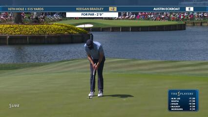 Keegan Bradley | Round 3 | 16th hole | Shot 5 | 2025 THE PLAYERS