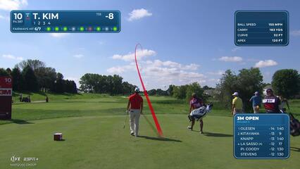 Tom Kim | Round 3 | 10th hole | Shot 1 | 2025 3M Open