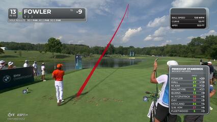 Rickie Fowler | Round 4 | 13th hole | Shot 1 | 2025 BMW Championship