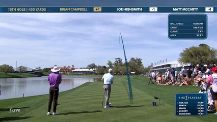 Brian Campbell | Round 2 | 18th hole | Shot 1 | 2025 THE PLAYERS