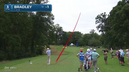 Keegan Bradley | Round 1 | 3rd hole | Shot 1 | 2025 Wyndham