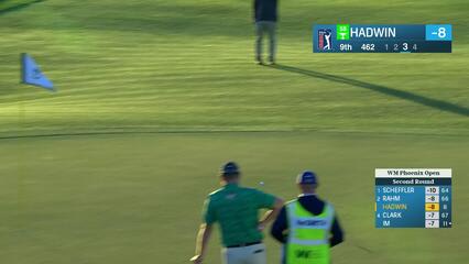 Adam Hadwin | 2023 WM Phoenix Open | Round 2 | 9th hole | Shot 3