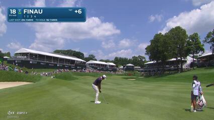 Tony Finau | Round 3 | 18th hole | Shot 2 | 2025 Travelers