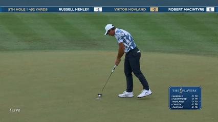 Viktor Hovland | Round 1 | 5th hole | Shot 4 | 2026 THE PLAYERS