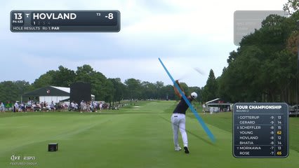 Viktor Hovland | Round 2 | 13th hole | Shot 1 | 2026 TOUR Championship