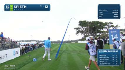 Jordan Spieth | Round 3 | 14th hole | Shot 1 | 2026 AT&T Pebble Beach
