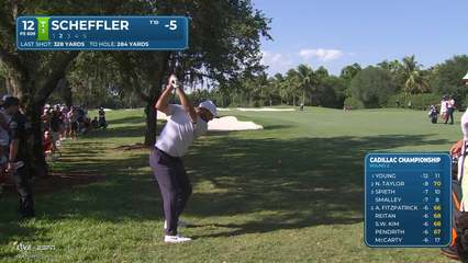 Scottie Scheffler | Round 2 | 12th hole | Shot 2 | 2026 Cadillac