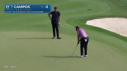 Rafael Campos | Round 2 | 17th hole | Shot 4 | 2025 Mexico Open