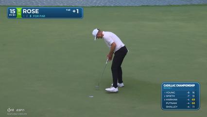 Justin Rose | Round 1 | 15th hole | Shot 3 | 2026 Cadillac