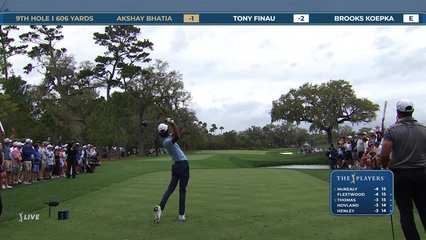 Akshay Bhatia | Round 1 | 9th hole | Shot 1 | 2026 THE PLAYERS