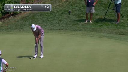 Keegan Bradley | Round 4 | 5th hole | Shot 4 | 2025 BMW Championship