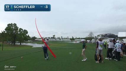 Scottie Scheffler | Round 1 | 17th hole | Shot 1 | 2025 Houston Open