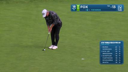 Ryan Fox | Round 4 | 18th hole | Shot 4 | 2026 AT&T Pebble Beach