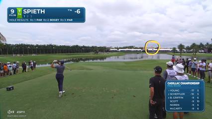 Jordan Spieth | Round 4 | 9th hole | Shot 1 | 2026 Cadillac