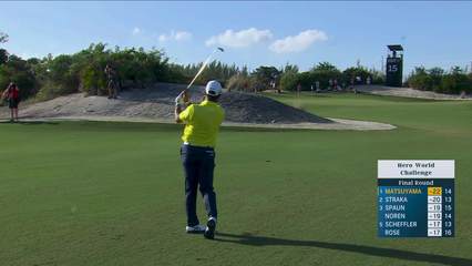 Hideki Matsuyama | Round 4 | 15th hole | Shot 3 | 2025 Hero World Challenge