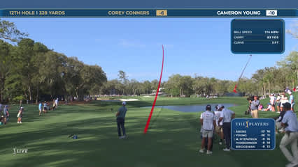 Corey Conners | Round 3 | 12th hole | Shot 1 | 2026 THE PLAYERS