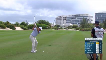 Scottie Scheffler | Round 3 | 4th hole | Shot 2 | 2024 Hero World Challenge