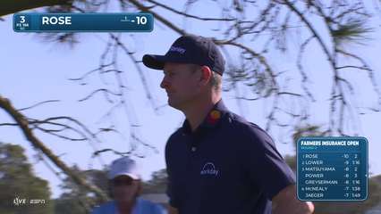 Justin Rose | Round 2 | 3rd hole | Shot 1 | 2026 Farmers