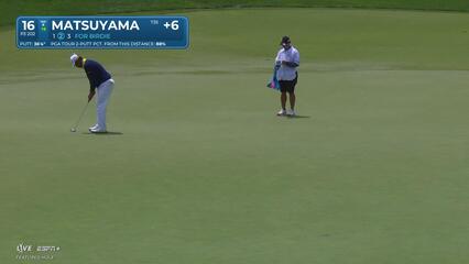 Hideki Matsuyama | Round 4 | 16th hole | Shot 3 | 2025 the Memorial