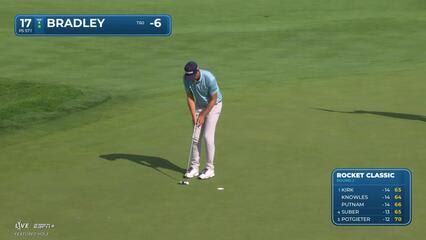 Keegan Bradley | Round 2 | 17th hole | Shot 5 | 2025 Rocket Classic