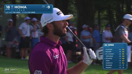Max Homa | Round 2 | 18th hole | Shot 2 | 2025 3M Open