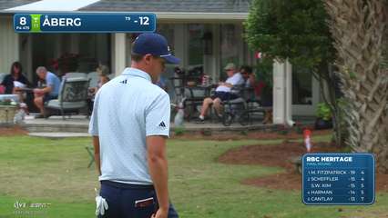 Ludvig Åberg | Round 4 | 8th hole | Shot 4 | 2026 RBC Heritage