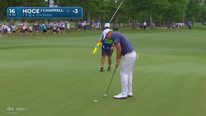 Tom Hoge | Round 1 | 16th hole | Shot 4 | 2025 Zurich Classic