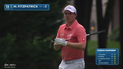 Matt Fitzpatrick | Round 1 | 13th hole | Shot 2 | 2025 Wyndham