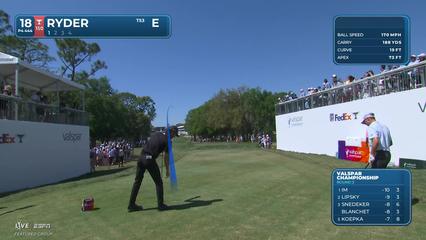 Sam Ryder | Round 3 | 18th hole | Shot 1 | 2026 Valspar