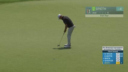 Jordan Spieth | Round 3 | 2nd hole | Shot 5 | 2025 the Memorial