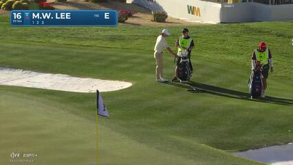 Min Woo Lee | Round 1 | 16th hole | Shot 2 | 2025 WM Phoenix Open