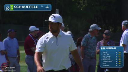 Xander Schauffele | Round 1 | 10th hole | Shot 4 | 2026 RBC Heritage