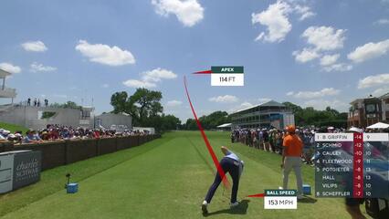 Ben Griffin | Round 4 | 10th hole | Shot 1 | 2025 Charles Schwab