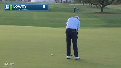 Shane Lowry | Round 1 | 10th hole | Shot 4 | -1 