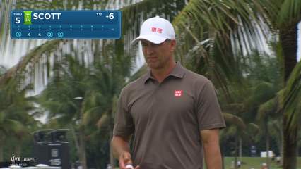 Adam Scott | Round 4 | 5th hole | Shot 3 | 2026 Cadillac