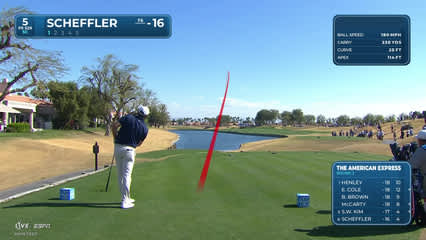 Scottie Scheffler | Round 3 | 5th hole | Shot 1 | 2026 The American Express