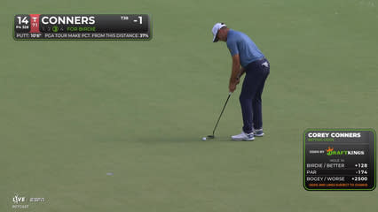 Corey Conners | Round 3 | 14th hole | Shot 3 | 2026 Truist Championship
