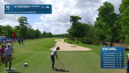 Matt Fitzpatrick | Round 1 | 10th hole | Shot 1 | 2026 Zurich Classic