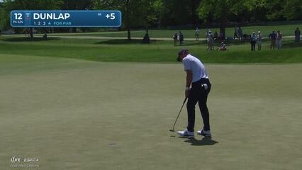Nick Dunlap | Round 4 | 12th hole | Shot 4 | 2025 Truist Championship