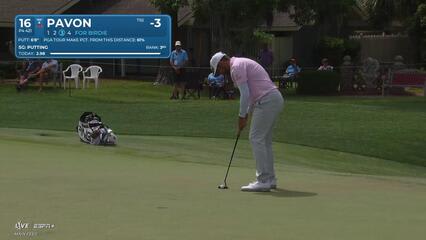 Matthieu Pavon | Round 4 | 16th hole | Shot 3 | 2025 RBC Heritage