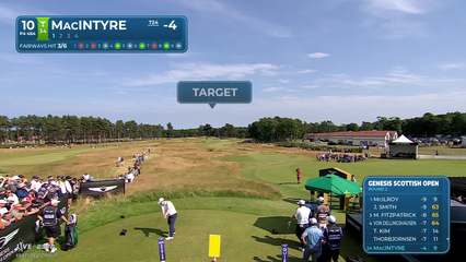 Robert MacIntyre | Round 2 | 10th hole | Shot 1 | 2026 Genesis Scottish Open