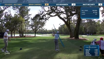 Brian Campbell | Round 2 | 6th hole | Shot 1 | 2025 THE PLAYERS