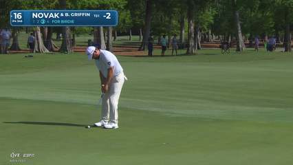 Andrew Novak | Round 1 | 16th hole | Shot 4 | 2026 Zurich Classic